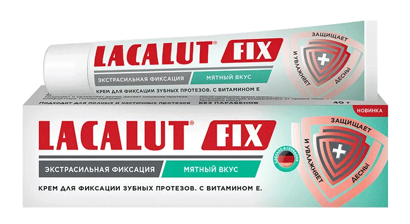 LACALUT<sup>®</sup> FIX мятный вкус<br>Крем для зубных протезов