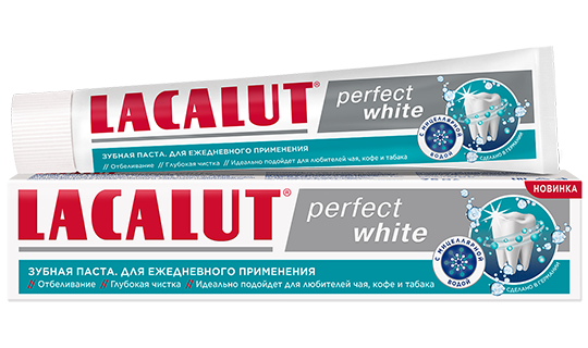 LACALUT<sup>®</sup> perfect white зубная паста
