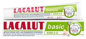 LACALUT<sup>®</sup> basic kids 2-6 детская зубная паста